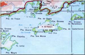 Mapa de Ilha Grande